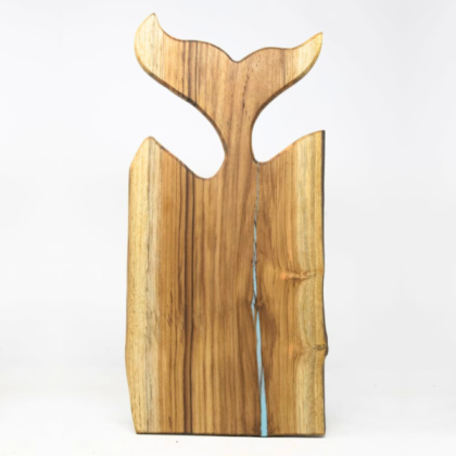 Medium Teak Wood Chopping Board with Antler Handle