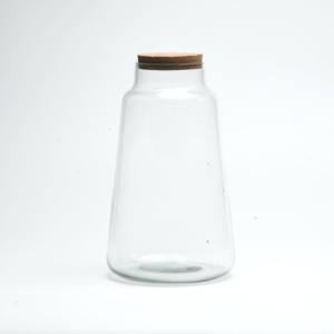 10" Cone Closed Terrarium Glass Jar