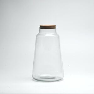 10" Cone Closed Terrarium Glass Jar