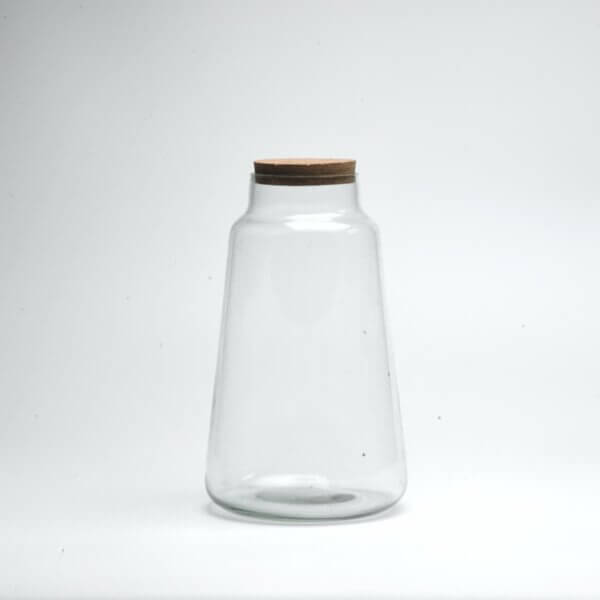 10" Cone Closed Terrarium Glass Jar