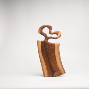 Natural Teakwood Kitchen Board with Heart Handle