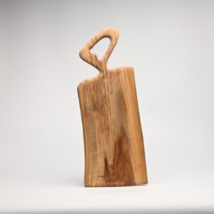 Rustic Teakwood Chopping Board with Oval Handle