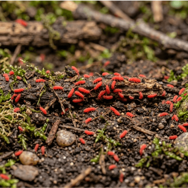 Red Springtails for Closed Terrariums – 15-20 Qty - Image 2