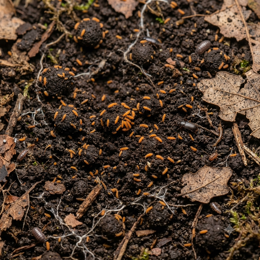 Orange Springtails for Closed Terrariums – 15-20 Qty - Image 2